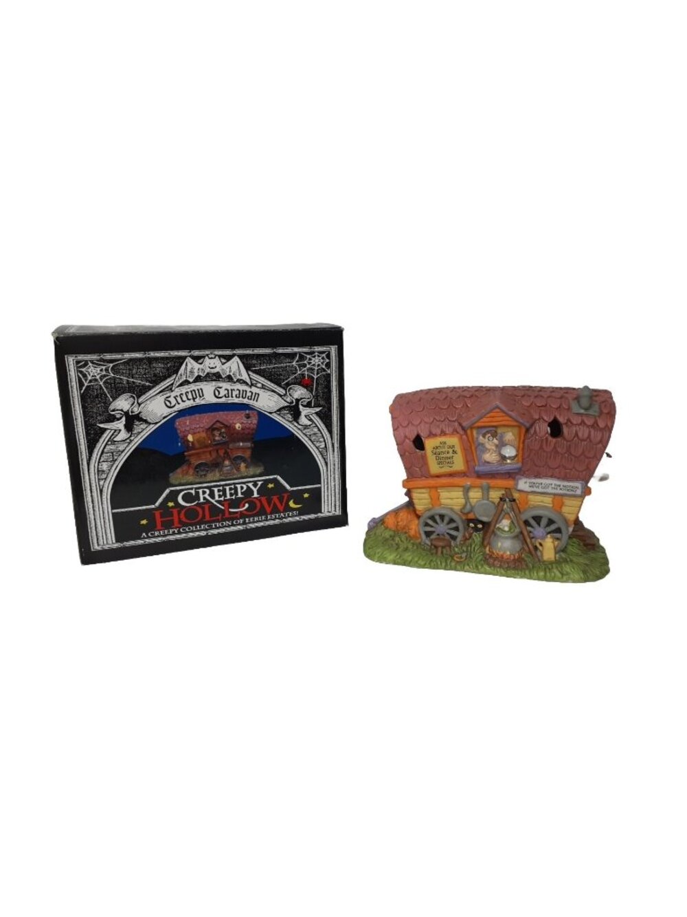 Midwest Cannon Falls Creepy Hollow Caravan Lighted Gypsy Village Wagon, Lights!